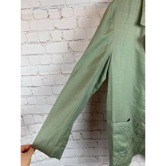 SUZELLE vintage beaded embroidered unlined elegant jacket cardigan size 14 - Picture 5 of 8